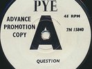 Rare POP ROCK UK white press promo PYE SANDRA BARRY Question