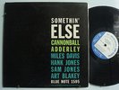 CANNONBALL ADDERLEY MILES DAVIS Somethin' Else  LP BLUE NOTE 1595 DG RVG 63rd