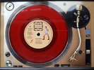 DAVID BOWIE 7'' Red Single Promo copy playing on a turntable Memorabilia Frame