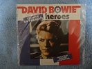 DAVID BOWIE HEROES 18 cm 45 tour Vinyl  bleu blue  French single 7