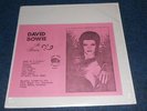 DAVID BOWIE In Person RARE White Label LP