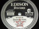 The Jazz-O-Harmonists 78 Snakes Hips/Ernest Stevens Orch Edison Diamond Disc