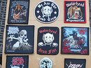 HEAVY METAL ROCK PATCH LOT slayer,motorhead,sabbath,death,doom,crust,punk,vest