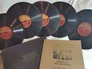set of 5 EXERCISE LP 78rpm Set - Walter Camp Daily Dozen + Poster - Vintage Nice