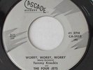 TOMMY KNACKIN & THE FOUR JETS Worry Worry Worry 45 RPM ORIGINAL RARE ROCKABILLY