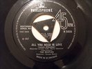 Beatles. All You Need is Love. UK. Parlophone. UNLISTED TRIANGLE CENTRE