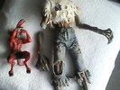 IRON MAIDEN Eddie and Devil figure dolls number of the beast used large - 18