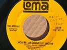 You're Absolutely Right / Lock Me in Your Heart.. The Apollas. Loma