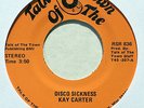KAY CARTER Disco Sickness M- soul disco 45 on Talk of the Town *HEAR*
