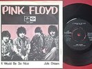 PINK FLOYD - It would be so nice RARE Swedish PS 1968