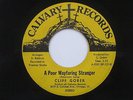 CLIFF GOBER A Poor Wayfaring Stranger Calvary Gospel Soul 45 HEAR