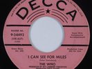 Rock 45 WHO I Can See For Miles DECCA Promo HEAR
