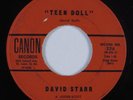 Rockabilly 45 DAVID STARR Teen Doll CANON HEAR