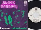 BLACK SABBATH * Evil woman * 1970 Belgian 45 * Swirl VERTIGO 45