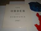New Order SUBSTANCE Quest 2 LP 1987 Embossed Synth Pop Depeche Joy Division VG+