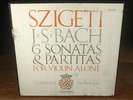 JOSEPH SZIGETI solo violin» J. S. BACH: 6 Sonatas & Partitas»'56 VANGUARD 3LP«NM