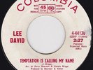 Northern Soul - Lee David - Temptation is calling my name - original US Columbia