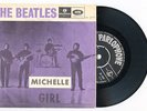 9218 THE BEATLES - MICHELLE - RARE NORWAY 45/PS PURPLE COVER VERSION
