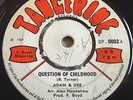 ADAM & DEE   QUESTION OF CHILDHOOD ** 1969 TANGERINE 45 ALAN HAWKSHAW