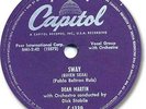DEAN MARTIN Pop 78 RPM Record. Sway (Rare)
