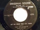 THE ORIGINALS WISHING STAR/ LET ME HEAR YOU SAY YEAH RARE BLK STOCK LBL DOO-WOP
