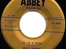 RICKY ROBINS If I'm A Fool 45 on ABBEY Rockabilly/Teen LISTEN