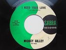 Rockabilly Rocker on SABRE   MICKEY GILLEY   rare M-
