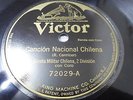 Canción Nacional de Chile on 78 RPM. Cantan Ludovico Muzzio and Aida Cuadra