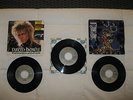 David Bowie records 3x CANADA 7'' 45 rpm Labyrinth, Blue Jean, Mick Jagger. Look