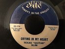 Texas Guitar Slim - Broke and Lonely / Crying In My Heart 45 - Jin - R&B Mover