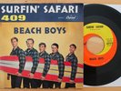 BEACH BOYS Surfin' Safari/409 45 with Picture Sleeve (Capitol 4777) VG