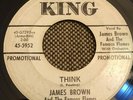 James Brown Think Try Me Promo 45 EP King Soul White Label RARE