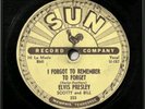 Orig. 78 RPM Elvis Presley Mystery Train/I Forgot To Remember To Forget Sun #223