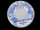 CHARLIE RICH EVERYTHING I DO IS WRONG RARE PROMO PHILLIPS  ROCKABILLY 45