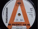 PANDAMONIUM No Presents For Me RARE UK 1st DEMO CBS 45 7” 