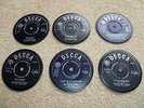 ROLLING STONES  VINYL RETRO RECORD COASTERS 7