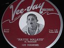 R&B 45 LEE DIAMOND Hattie Malatti / Mama Loochie Vee Jay