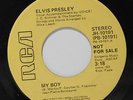 ELVIS PRESLEY: My Boy / Mono 45 (dj) Oldies
