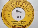 Rockabilly; Ray Harris; Greenback Dollar / Foolish Heart on SUN re