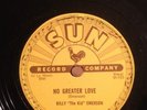 Sun 78 RPM Billy The Kid Emerson 219 No Greater Love V++/E-