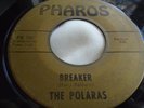 Rare Surf Instrumental 45 : The Polaras   Breaker   Cricket   Pharos PR 100