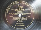 78rpm HENRI DONS sings BIZET CARMEN Chanson Du Toreador - G&T 1902 1st Stamper