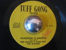 BOB MARLEY & HUGH ROY rare Kingston 12 Shuffle Tuff Gong 45 LISTEN