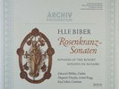 MELKUS BIBER SONATAS OF THE ROSARY VIOLIN ARCHIV ED1 SAPM STEREO 2 LP SET AS NEW