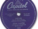 DEAN MARTIN 78 RPM Record. Volare (Nel blu dipinto di blu)