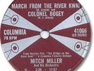 Rare 1957 MITCH MILLER 78 RPM Record. March from the River Kwai/Colonel Bogey