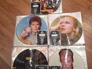 David Bowie very rare UK original complete 1984 biopic 5 x picture disc lp set