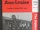 SAPHIRES: Ann-louise / I Want A Baby Like You 45 (Germany, PS) rare Rock & Pop