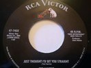 TED HARRIS   ROCKABILLY 45   JUST THOUGHT I'D SET YOU STRAIGHT  / Please don't