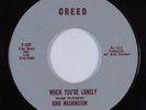 Northern Soul Popcorn 45 GINO WASHINGTON When You're Lonely CREED VG+ HEAR
